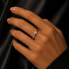Flower two star rose Ring